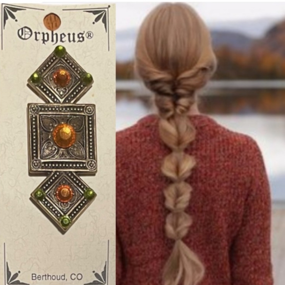 Hair Pin Hair Jewelry Antique Gold Vintage Reproduction Romantic Cottagecore